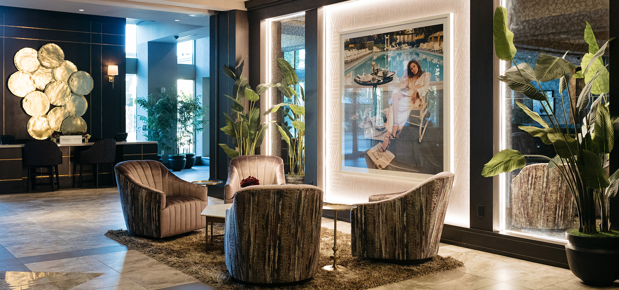 The Axis Hotel lobby seating